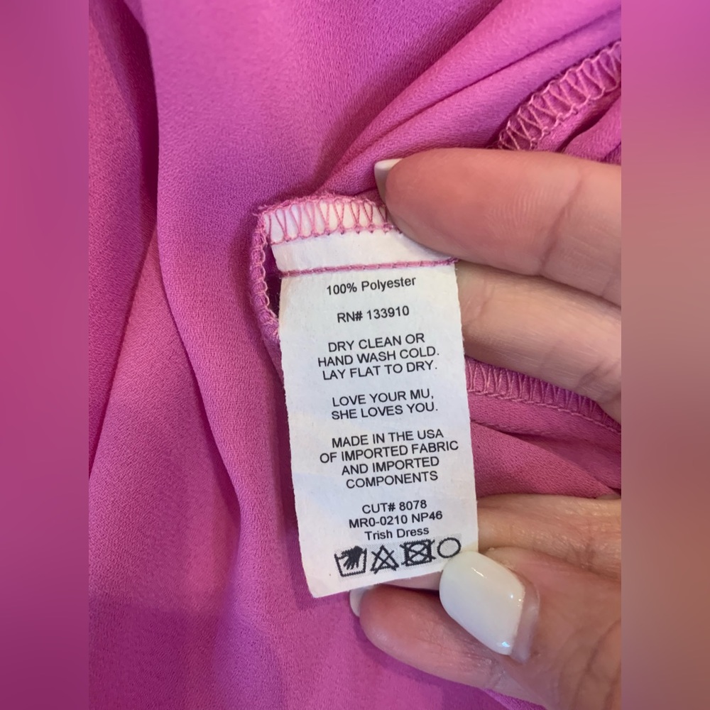 Show Me Your Mumu orchid pink dress XS belt not included barbiecore (bin P) - Picture 3 of 10